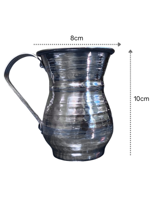 Şehzademutfak El Yapımı Alüminyum Masrafa Bardak | Osmanlı Tarzı Geleneksel Su Bardağı