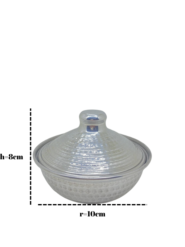 10 Parça El Yapımı Alüminyum Set – Bardak, Sürahi, Şekerlik, Çerezlik, Tepsi